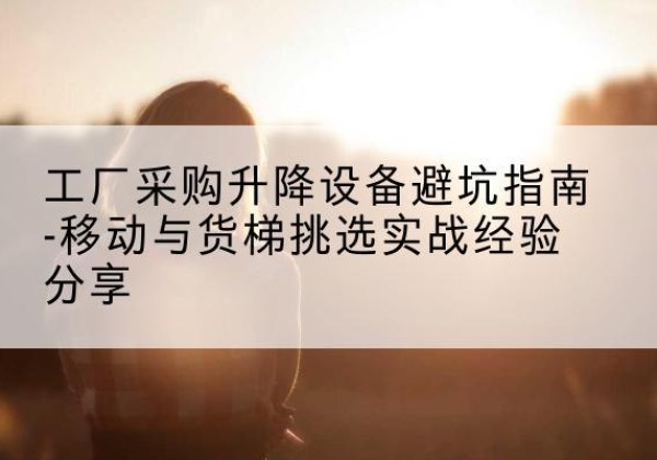 闵行区移动式升降机怎么选-工厂采购升降设备避坑指南-移动与货梯挑选实战经验分享